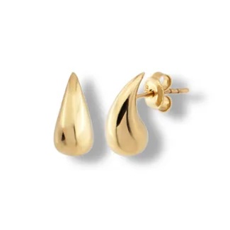 Drop Ohrringe aus 585er Gold mit eleganter Tropfenform – stilvolle Ohrringe für besondere Anlässe.