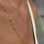 Beads Kugelkette aus 585er Gold mit filigranen Kugeln – stilvolle Eleganz für moderne Looks.