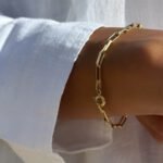 Link Armband aus 585er Gold mit eleganten Gliedern – zeitloser Schmuck für stilbewusste Looks.