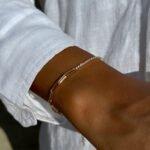 Link und Tennis-Armband aus 585er Gold mit filigranen Gliedern & funkelnden Zirkonia – stilvolle Eleganz für besondere Anlässe.