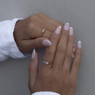 Schutzamulett Goldring aus 585er Gold mit spirituellem Symbol – stilvoller Schutz & Eleganz in einem Schmuckstück.