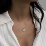 Vintage Eye Halskette Göz Kolye aus 585er Gold mit Nazar-Anhänger im Retro-Stil – elegantes Schutzsymbol mit funkelndem Zirkonia.