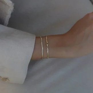 Snake Armband aus 585er Gold mit geschmeidigem, flexiblen Design – luxuriöse Eleganz für jeden Anlass.