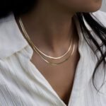 Çift Taraflı Zincir Schlangenkette aus 585er Gold mit glatter, flexibler Struktur – zeitlose Eleganz & luxuriöses Design.