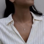 Kette mit Solitär Anhänger Tektaş kolye ucu aus 585er Gold mit funkelndem Zirkonia – zeitlose Eleganz für moderne Looks.