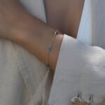 Nazar Link Armband aus 585er Gold mit Schutzauge & Gliederkette – stilvoller Schutzschmuck für positive Energie & Eleganz.