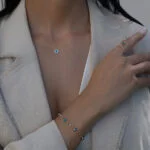 Evil Eye Charm Ring aus 585er Gold mit Schutzsymbol & Zirkonia – stilvoller Glücksbringer für moderne Eleganz.