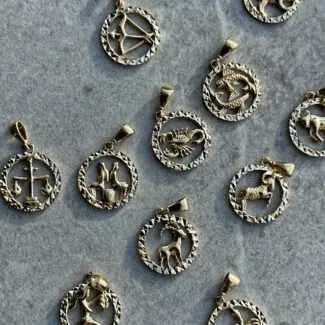 Burç Kolyesi Parla Zodiac Sternzeichen-Anhänger