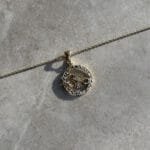 Zodiac Sternzeichen-Anhänger Skorpion aus 585er Gold mit filigranem Sternbild & Zirkonia – ein edles Symbol für Tiefe & Entschlossenheit.