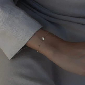 Glücks-Orbs Armband aus 585er Gold mit funkelnden Zirkonia-Orbs – stilvoller Schmuck für Glück & positive Energie.