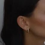 Zirkonia Creolen aus 585er Gold – elegante Creolen mit funkelnden Zirkonia-Steinen für einen luxuriösen Look.