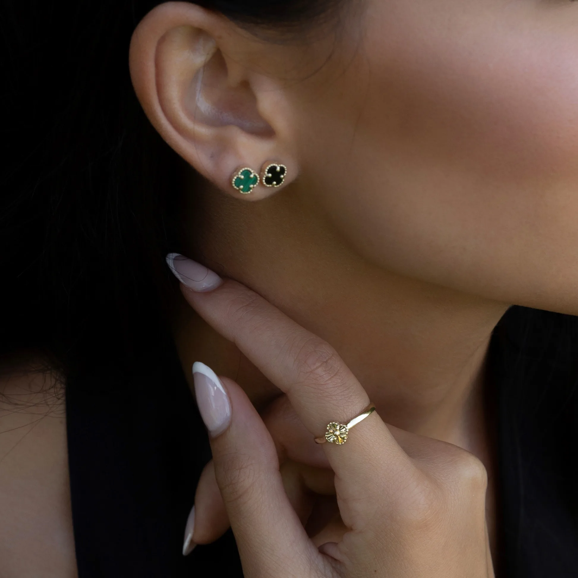 Clover Charm Ring