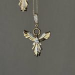 Gold Phönix Anhänger aus 585er Gold mit Clip-Verschluss – Symbol für Wiedergeburt, Stärke & spirituelle Transformation.