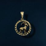 Zodiac Sternzeichen-Anhänger Steinbock aus 585er Gold mit feinem Sternbild & Zirkonia – ein edles Symbol für Ehrgeiz & Beständigkeit.
