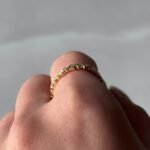 Bezel Baguette Stack Ring aus 585er Gold mit Baguette-Zirkonia – luxuriöser Stapelring für moderne Schmuckkombinationen.