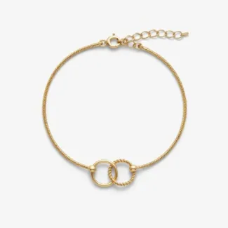 Verbundenheit Armband aus 585er Gold – elegantes Schmuckstück, das Liebe, Freundschaft & Einheit symbolisiert.