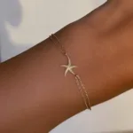 585er Goldarmband mit Seestern-Anhänger