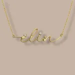 Personalisierte 585er Gold Namenskette mit individuellem Schriftzug