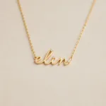 Personalisierte 585er Gold Namenskette mit individuellem Schriftzug