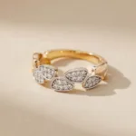 585er Gold Tropfen Zirkonia Ring mit tropfenförmigem Stein