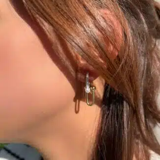 Gliederohrringe – 585er Goldohrringe im Kettendesign für trendige Styles mit Struktur und Eleganz.