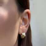 Marquise Wickelstack Creolen – 585er Goldohrringe mit Wickeloptik & elegantem Zirkonia-Besatz in Marquise-Schliff.