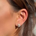 Baguette Ohrstecker – 585er Goldstecker mit rechteckigem Zirkonia im Baguette-Schliff für einen modernen, klaren Look.