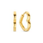 Herz-Creolen aus 585er Gold – romantische Ohrringe mit Herz-Design für feminine Eleganz & luxuriösen Glanz.