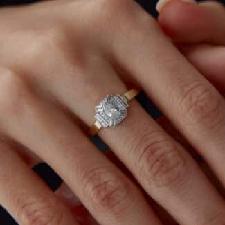 Majestic Vintage Ring Diamantweiß