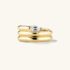 Marquise Wickelstack Ring aus 585er Gold mit elegantem Wickeldesign & funkelndem Zirkonia – ein stilvolles Schmuckstück mit moderner Raffinesse.