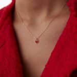 Herz Kette – Elegante Halskette aus 585er Gold mit stilvollem Herzanhänger & glänzenden Zirkonia-Steinen.